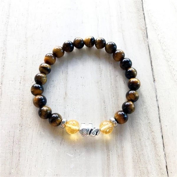 Tiger Eye & Citrine Abundance Beaded Bracelets